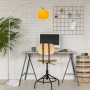 CCLIFE LED E27 Stehlampe Stehleuchte Bogenlampe Höhenverstellbar 145-220cm Orange_4