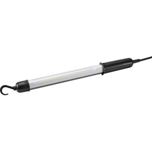 Handleuchte mit Haken, Kunststoffgehäuse, Leuchtstoffröhre, 5m Kabel. Ideal für Werkstatt & Co.