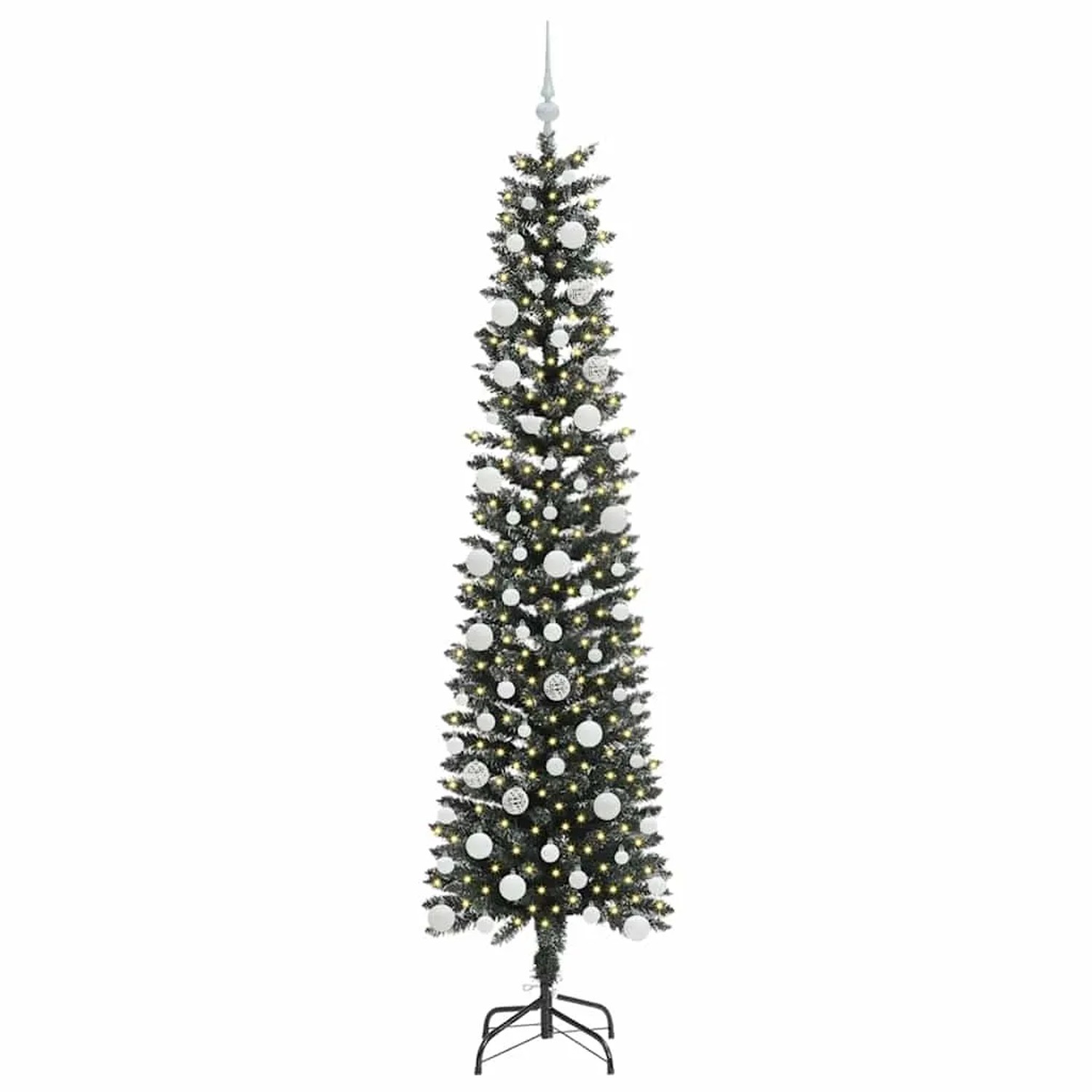 vidaXL Künstlicher Weihnachtsbaum mit 300 LEDs Grün 58 x 58 x 210 cm 3395955