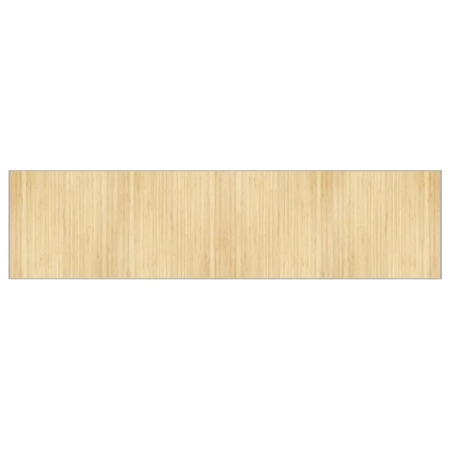 vidaXL Teppich Rechteckig Hell Natur 100x400 cm Bambus 376957