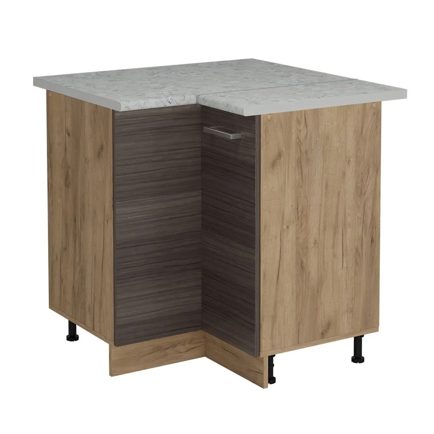 Vicco Eckunterschrank R-Line EdelGrau 76 x 82 AP Marmor Art Nr 53912