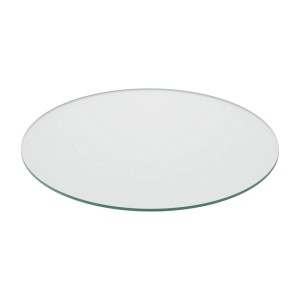 Relaxdays Glasplatte ESG Transparent Hitzebeständig 60 cm 5,5 kg