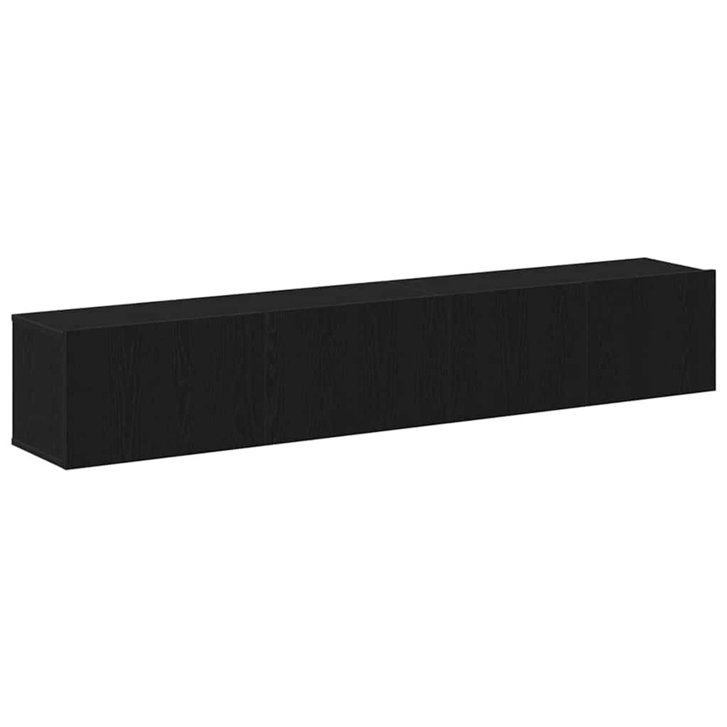 vidaXL TV-Schrank-Set 2-Tlg Schwarz Eichen-Optik 100 x 30 x 30 cm 3333055 günstig online kaufen