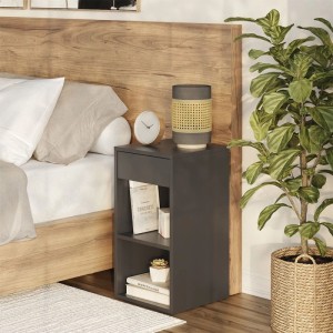 Vicco Nachttisch Dany Anthrazit 35 x 65 2er Set
