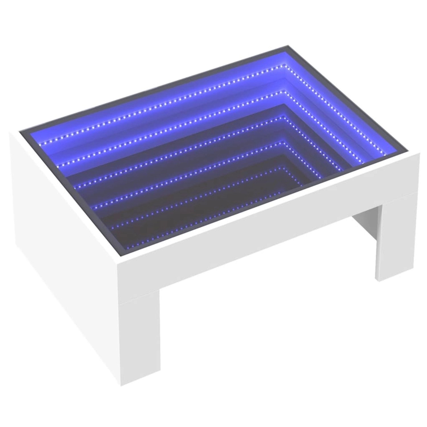 vidaXL Couchtisch mit Infinity-LED Weiß 70x50x30 cm 847609 günstig online kaufen