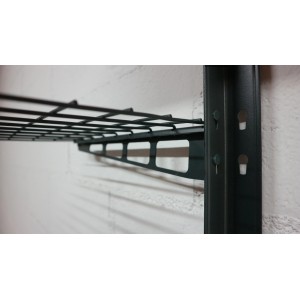 Ar Shelving Stahlgitterboden Rivet, anthrazitgrau, für Rivet Regale mit 45 cm Tiefe.