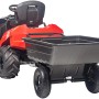 Al-Ko Combi Trailer CT 400 am Rasentraktor: Vielseitiger Anhänger für Gartenarbeiten und Transporte.