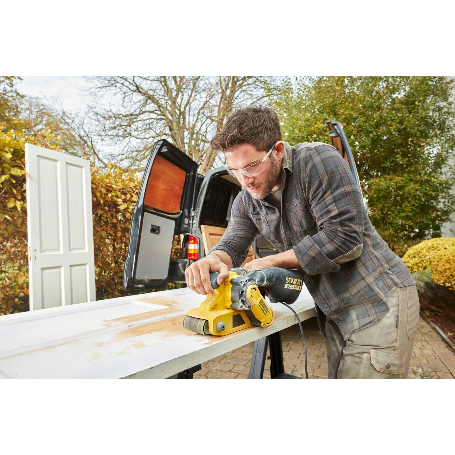 Stanley Gereedschap - 18V ACCU-bandschuurmachine, Zonder Accu En Lader Sfmcw223b Xj