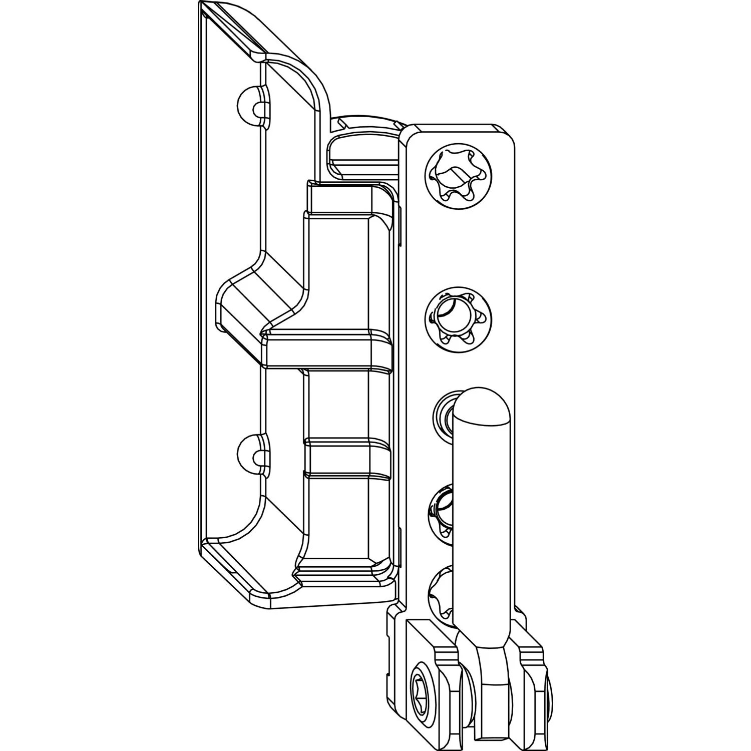 Maco Ecklager Dt130 4/18mm 130kg Silber Links