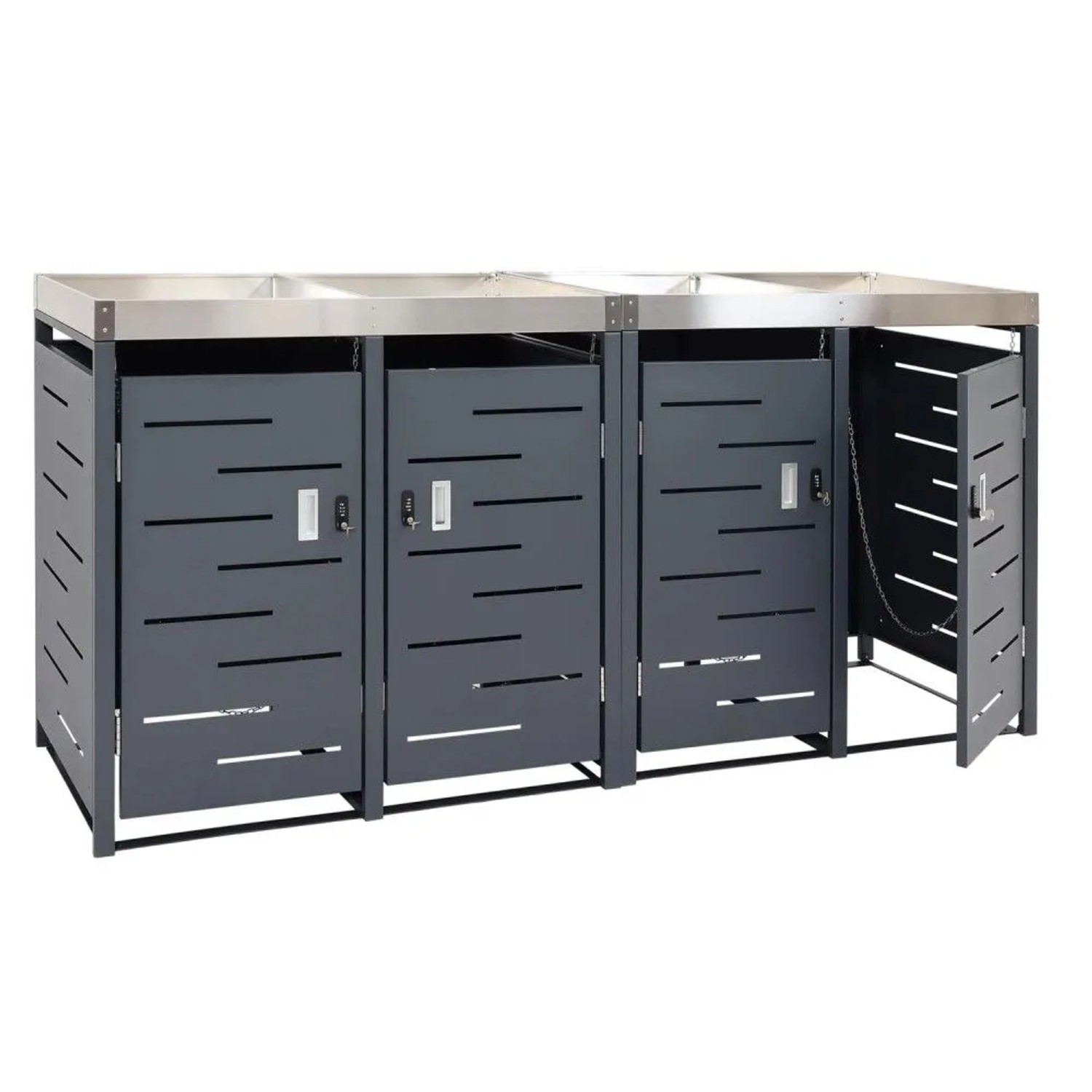 MCW 4er-Mülltonnenverkleidung H40b 110x230x62cm