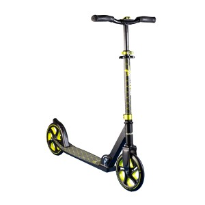 Muuwmi Aluminium Tretroller Pro, New Lime, mit höhenverstellbarem Lenker und ABEC 7 Kugellager.