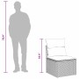 vidaXL Gartenmöbel Set, 9-teilig, schwarz, Poly Rattan, mit Maßangaben.