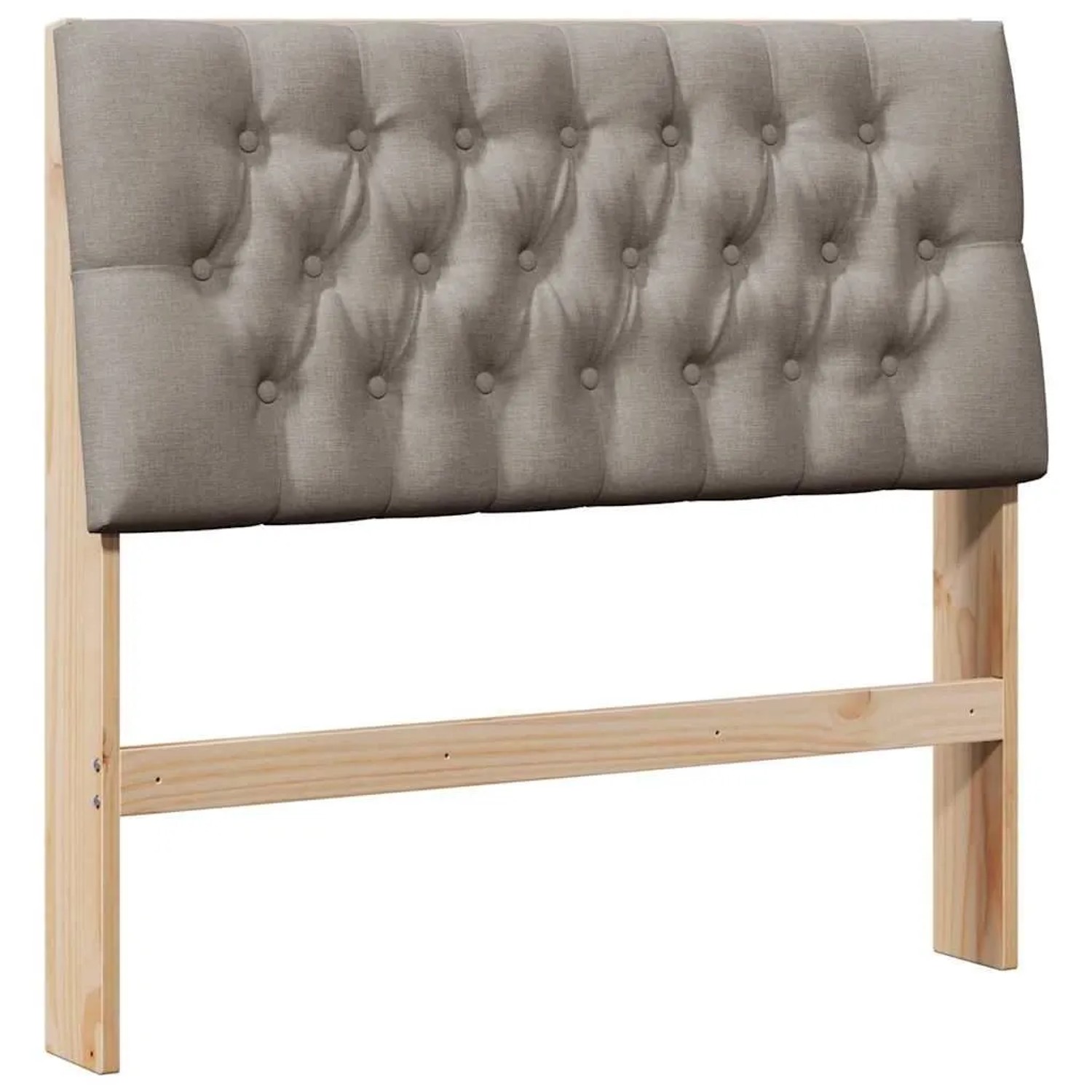 vidaXL Gepolstertes Kopfteil Taupe 100 cm Massives Kiefernholz 879357