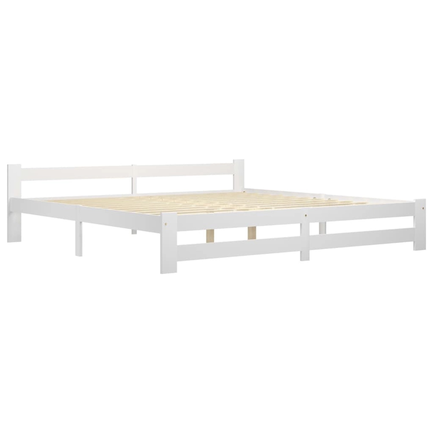 vidaXL Massivholzbett Weiß Kiefer 200x200 cm649453 günstig online kaufen
