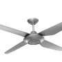 Silbergrauer BEACON Deckenventilator Airfusion Sensation mit 132 cm Durchmesser und vier Flügeln.