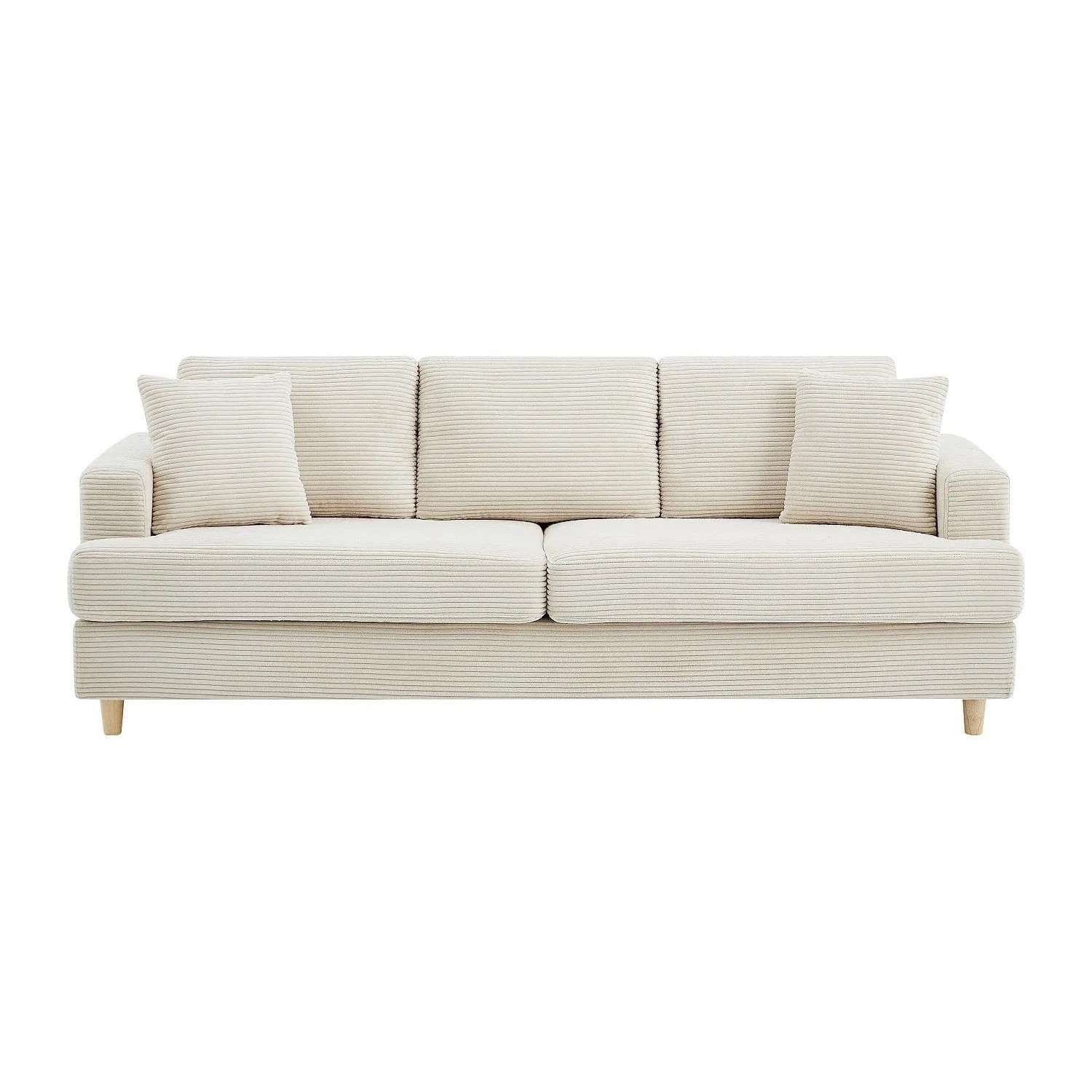 Vente-unique Sofa Ohne Schlafmöglichkeit Yocaba Beige 216 cm