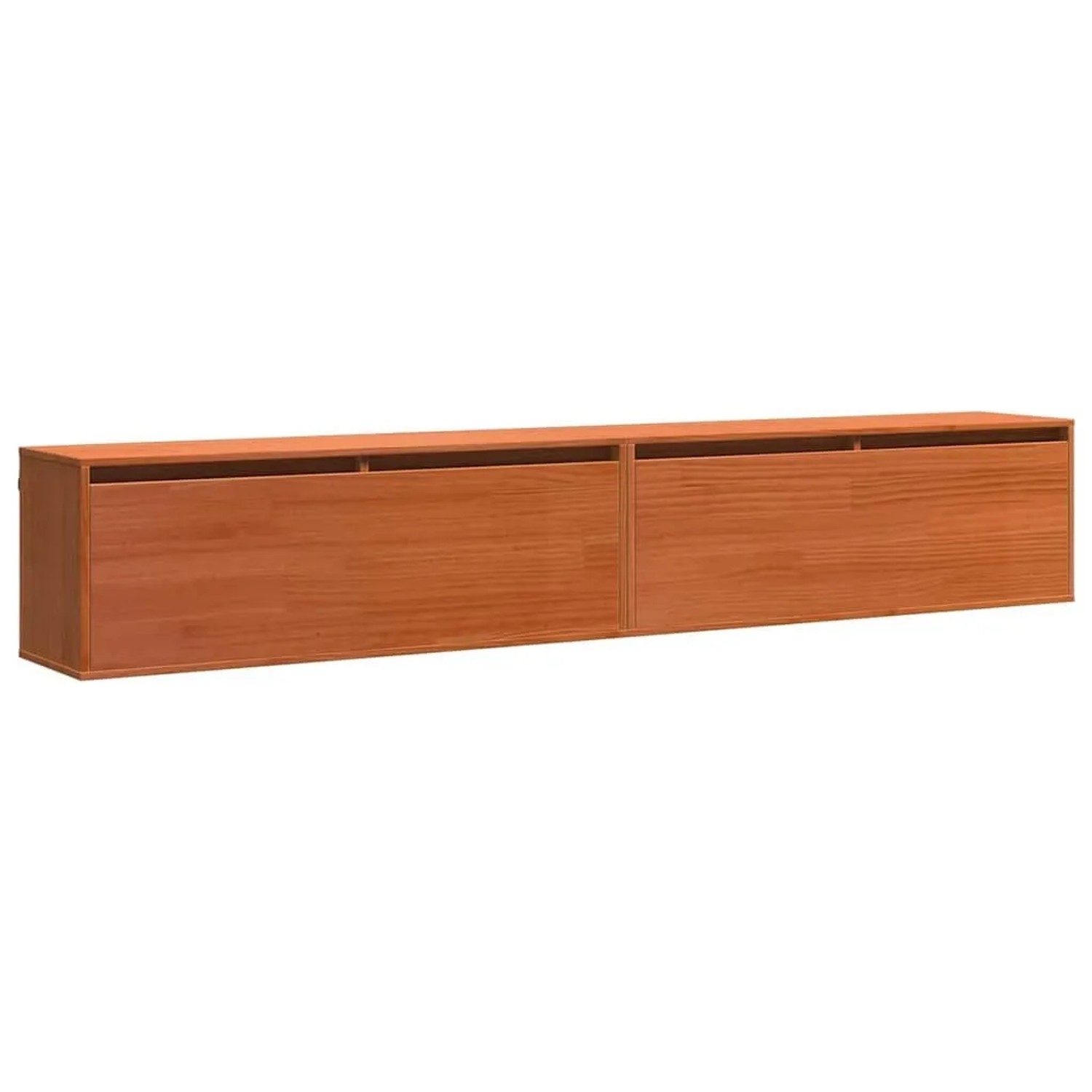 vidaXL Wandschrank mit Regal mit Tür Wachsbraun Massives Kiefernholz 869862