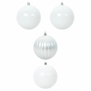 vidaXL Weihnachtskugel-Set 4-Tlg Weiß XXL 42018867