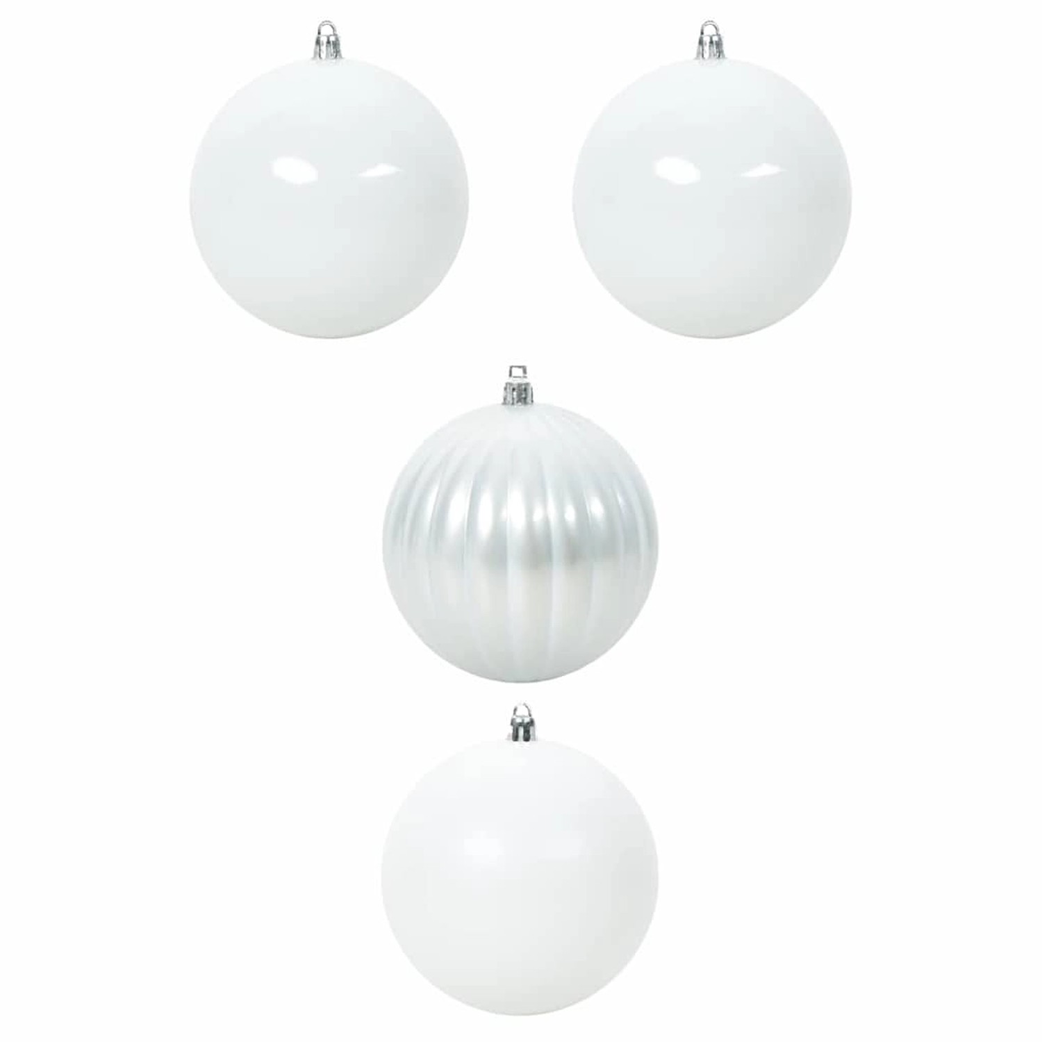 vidaXL Weihnachtskugel-Set 4-Tlg Weiß XXL 42018867