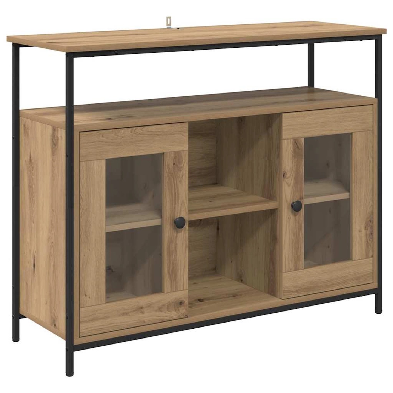 vidaXL Sideboard Artisan-Eiche 100 x 35 x 80 cm Holzwerkstoff 882816