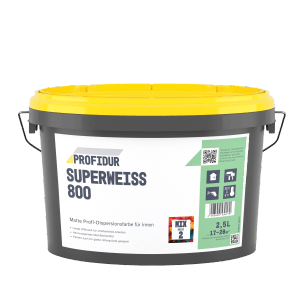 Profidur Superweiß 800 Mix Basis 2 Dispersionsfarbe 2,5 l
