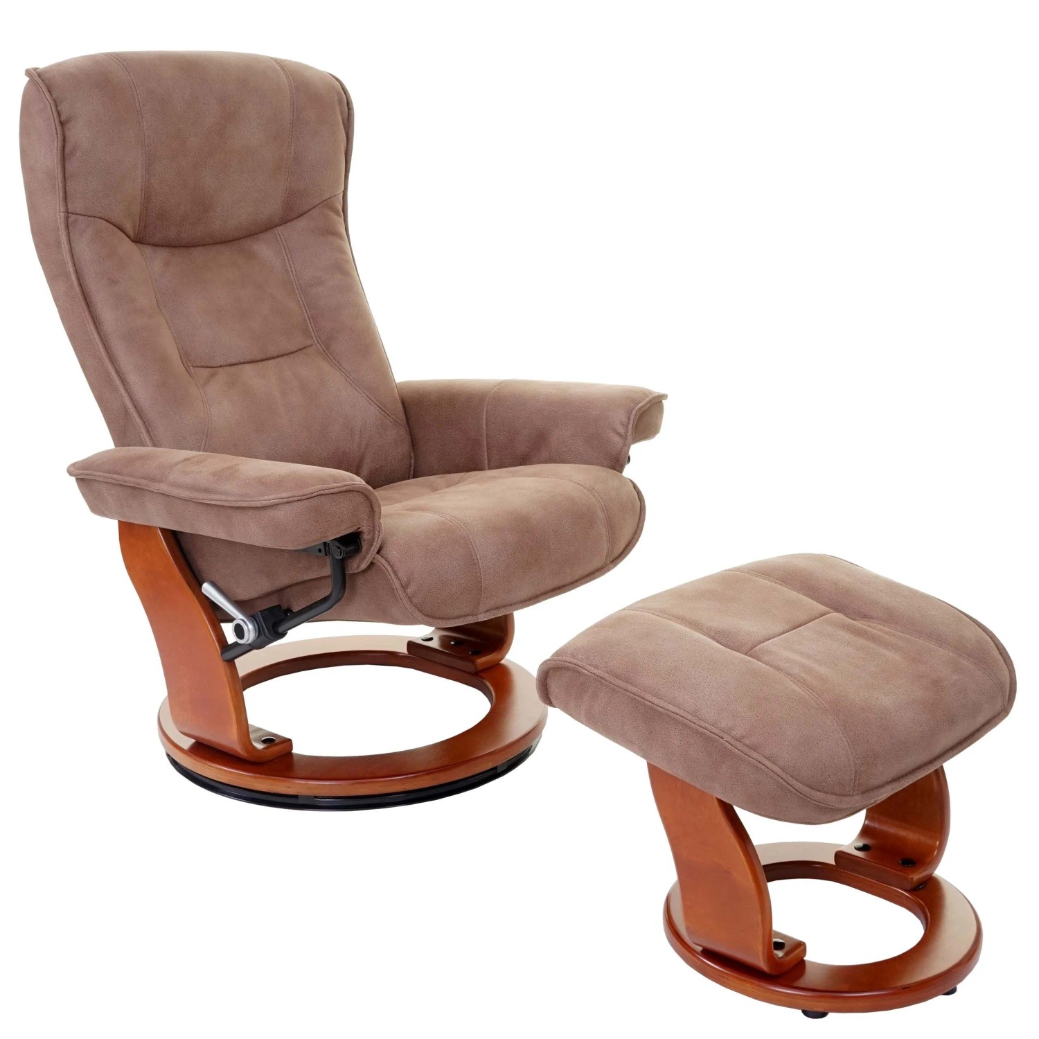 Mca Relaxsessel Hamilton Stoff/Textil 130kg Belastbar Antikbraun Honigfarben