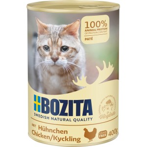 Bozita Katzen-Nassfutter Paté mit Hühnchen, 400g Dose.