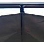 Detailaufnahme: Anthrazitfarbenes Schiebedach des Jet-Line Gartenpavillons Luxor Light.