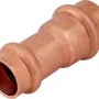 Kupfer Press-Reduziermuffe, 18 mm x 15 mm, für Heizung, Solar & Sanitär.