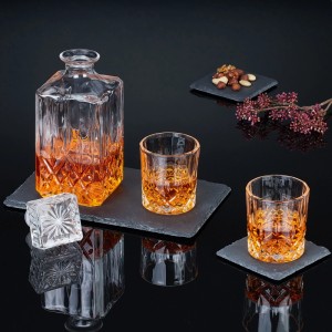 Relaxdays Schieferplatte 4er Set Schiefer Anthrazit Rutschfest Beschriftbar 26 cm x 16 cm