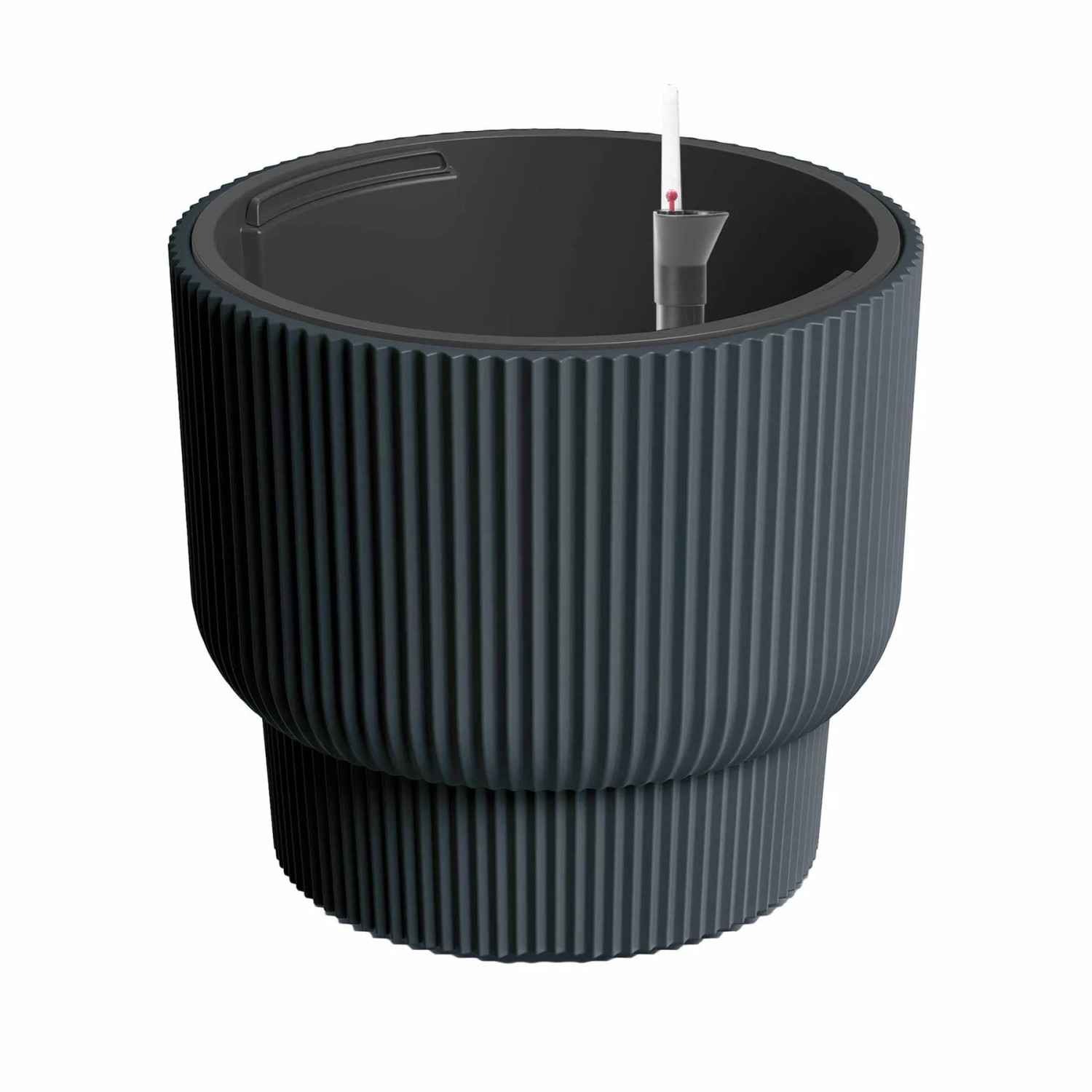 VidaAtHome.de Design-Pflanzgefäß ULEY ø 40cm mit Bewässerungseinsatz Anthrazit
