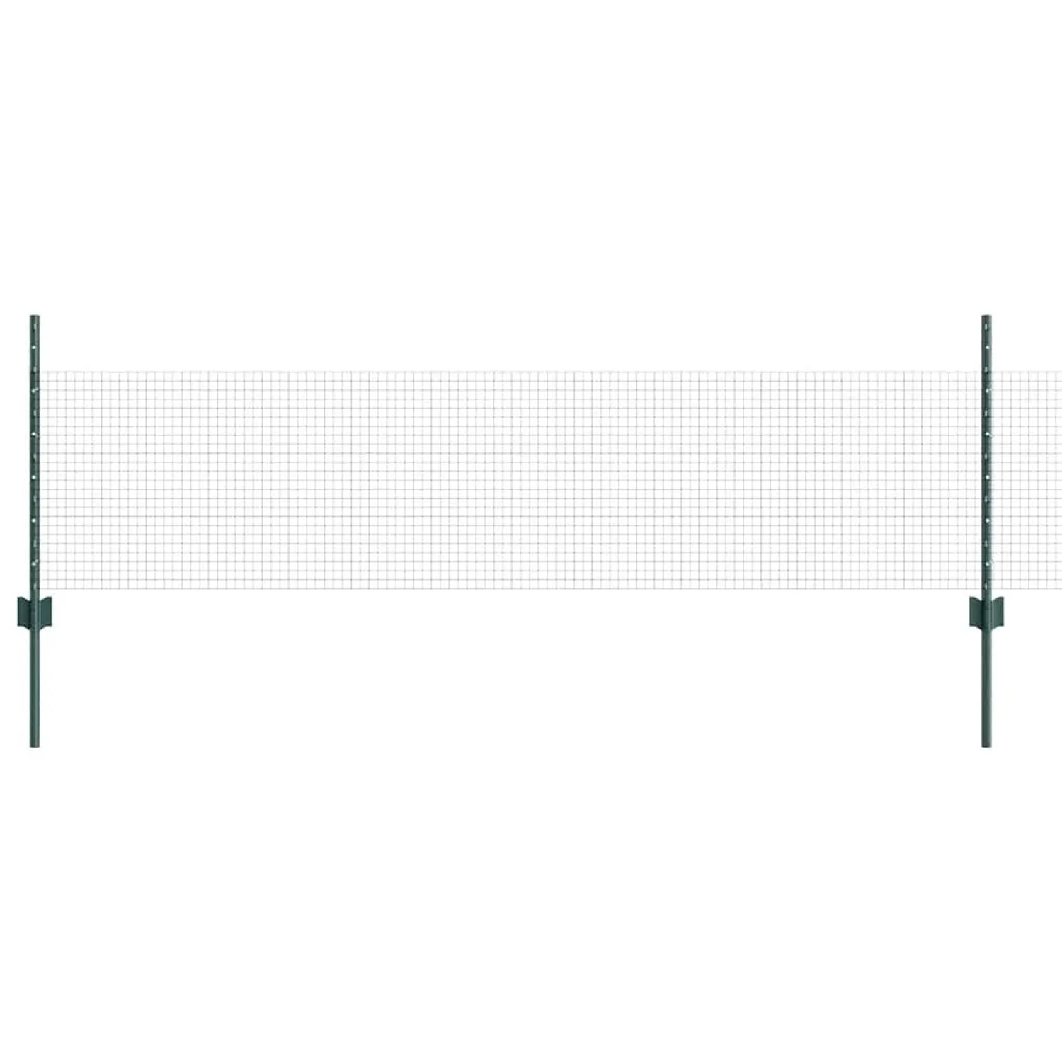vidaXL Zaun mit Pfosten Grün 3336534