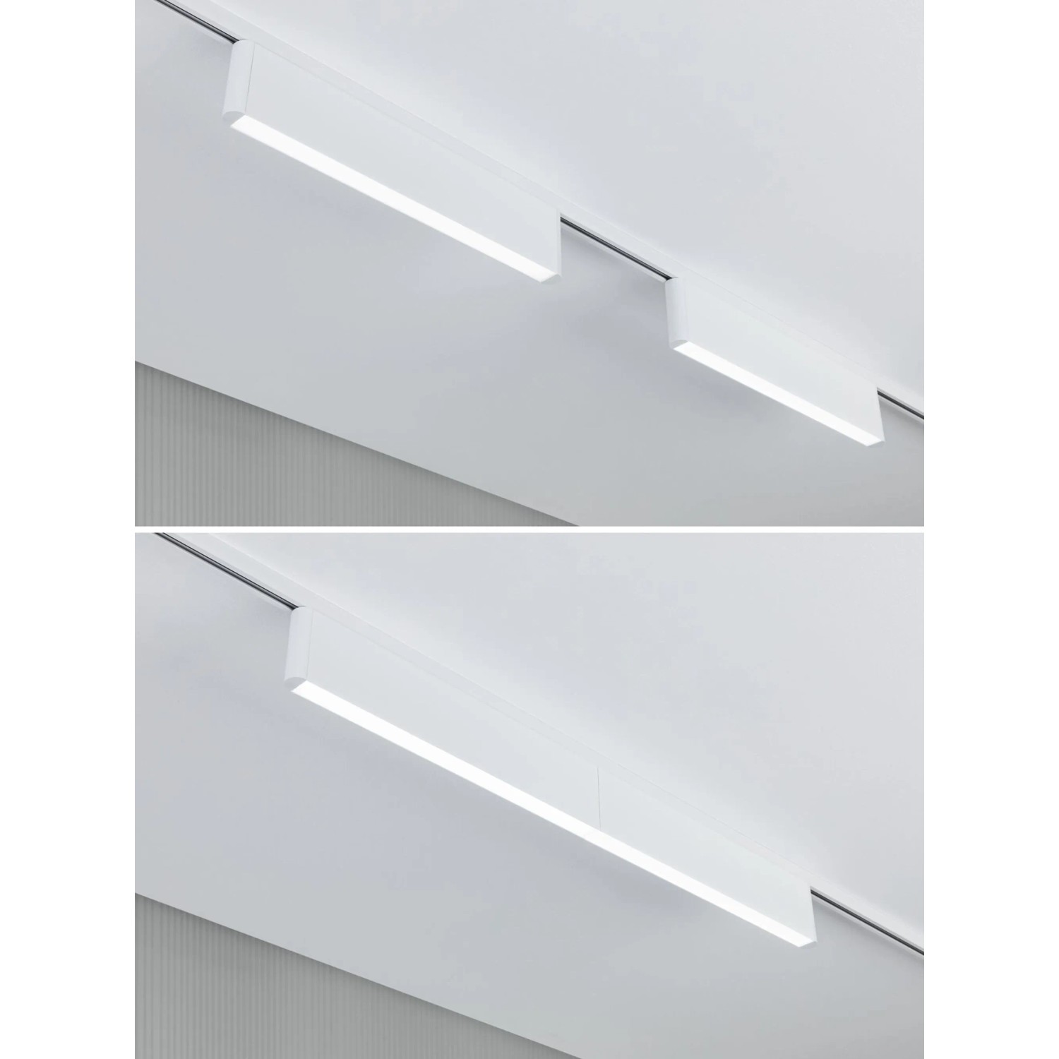 Paulmann Lightbar Ceris URail LED-Schiene in Signalweiß, dimmbar und erweiterbar. Modernes Design mit neutralweißem Licht.