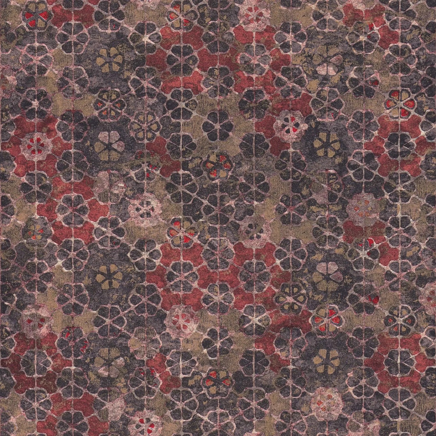 Tadessi Tapete Fliesenoptik M1-No.362 Vliestapete in Rot