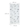 Relaxdays Duschrollo Kunststoff Aluminium Transparent Schwarz Weiß Wasserabweisend 80 cm x 240 cm 0,6 kg_4