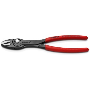 Knipex TwinGrip Frontgreifzange, Zange mit rotem Griff und schwarzem Zangenkopf.