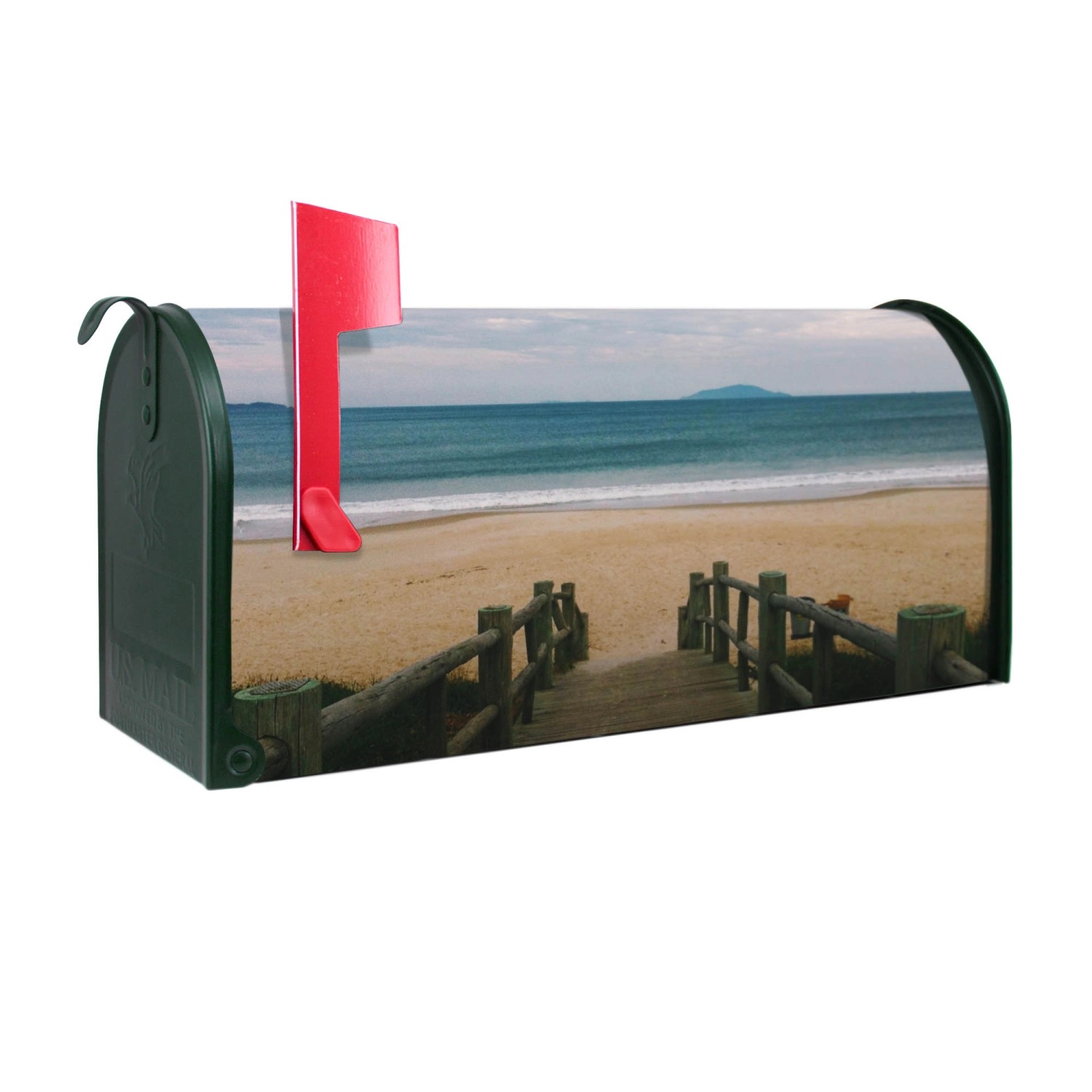 Banjado Amerikanischer Briefkasten Grün 48x22x16cm US Mailbox Letterbox Pos günstig online kaufen