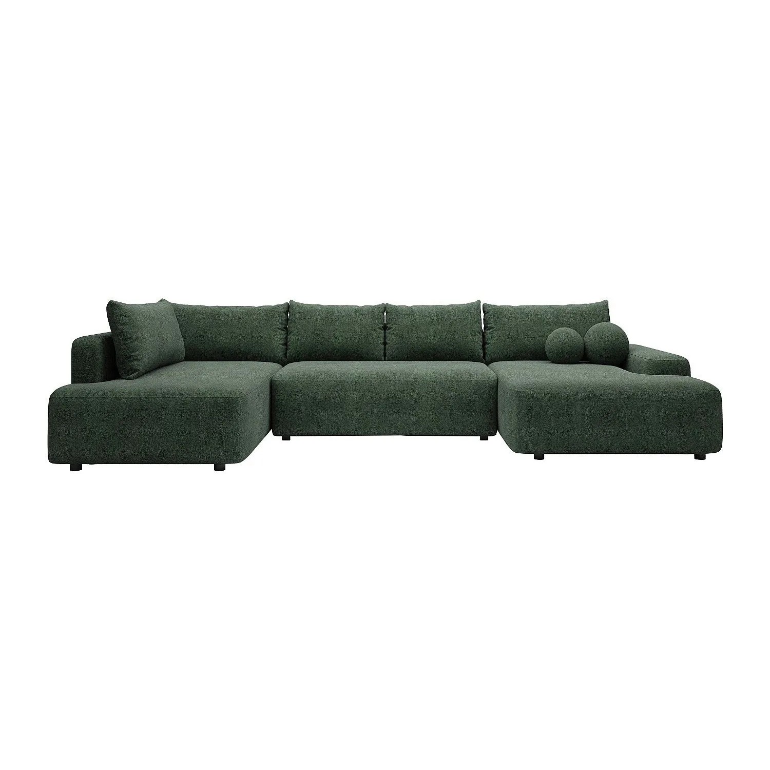 Vente-unique Schlafsofa Daviso Tannengrün 360 cm