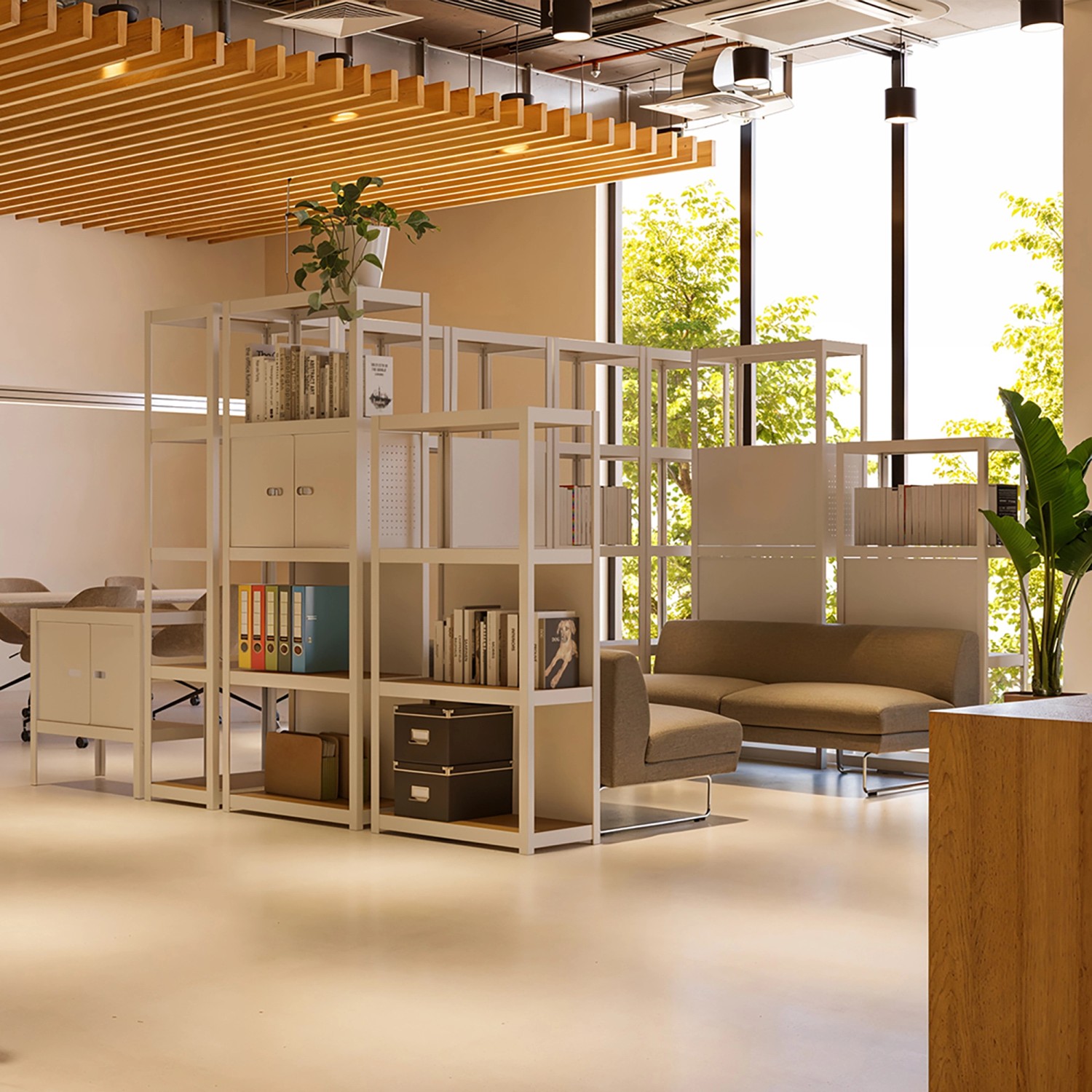 Ar Shelving Lochwand Rivet Style M 43 x 67 cm Grauweiß FSC®_5