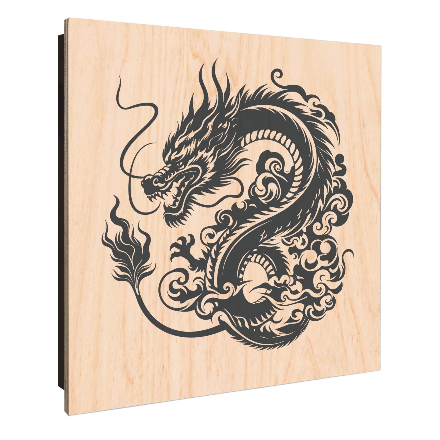 Banjado Großer Schlüsselkasten Holz 30x30cm Schwarz Scharnier Links 50 Hake günstig online kaufen