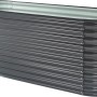 Floraworld Hochbeet Welle, 240x80x82 cm, Anthrazit, aus Metall.