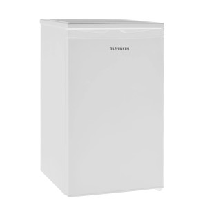 Weißer Telefunken Gefrierschrank mit 63L Nutzinhalt, freistehend und kompakt.