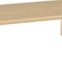 Beiger Lounge-Tisch aus Akazienholz, Teil der modularen Gartenlounge Waldport.