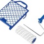 LUX Streich-Set Dispersion, 3-teilig: Farbwalze, Walzenbügel und Abstreifgitter für Dispersionsfarbe.