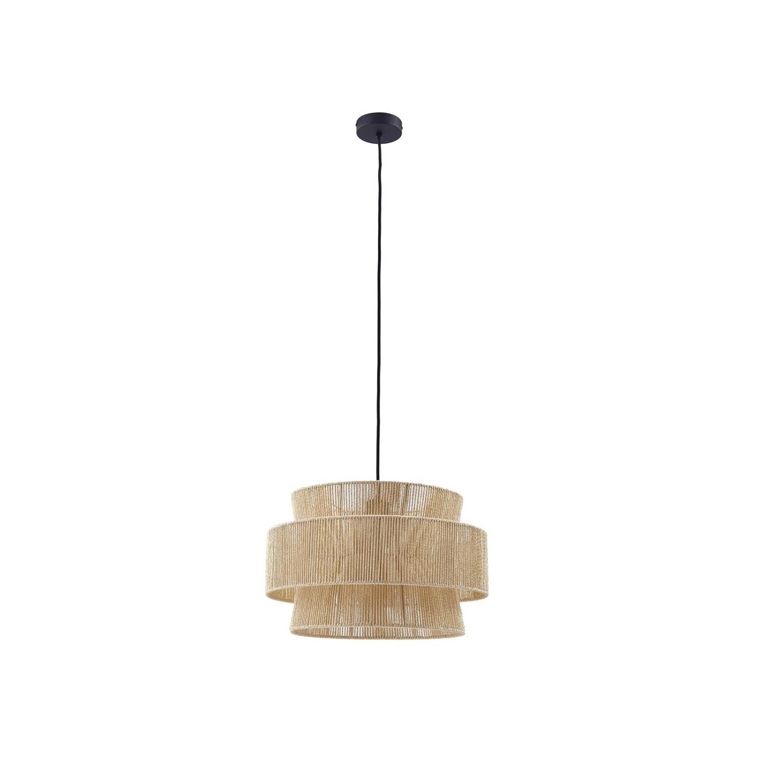 Lindby Pendelleuchte Anuva 10030698 Landhaus Vintage Rustikal aus Papier 1- günstig online kaufen