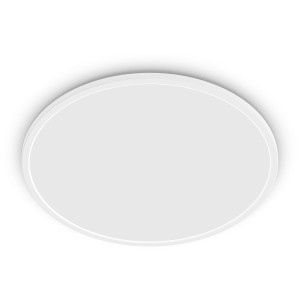 Weißes, ovales Philips LED-Panel Superslim SceneSwitch, 22W, für Deckenmontage.