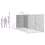 vidaXL Outdoor-Hundezwinger mit Dach Silbern 2x6x2,5m Verzinkter Stahl 3190475_10