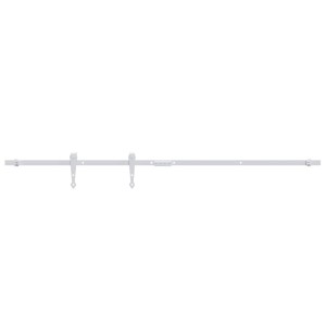 vidaXL Mini Schiebetürbeschlag Set für Schranktüren Carbonstahl 122 cm 151701