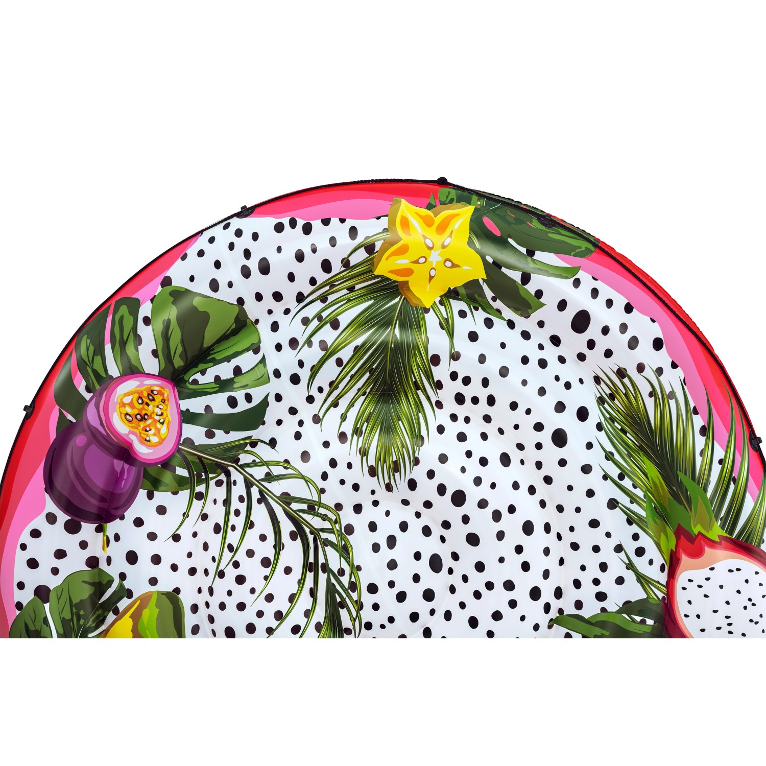Bestway Badeinsel Fruits of Paradise (Ø 188 cm) mit tropischem Frucht-Design.