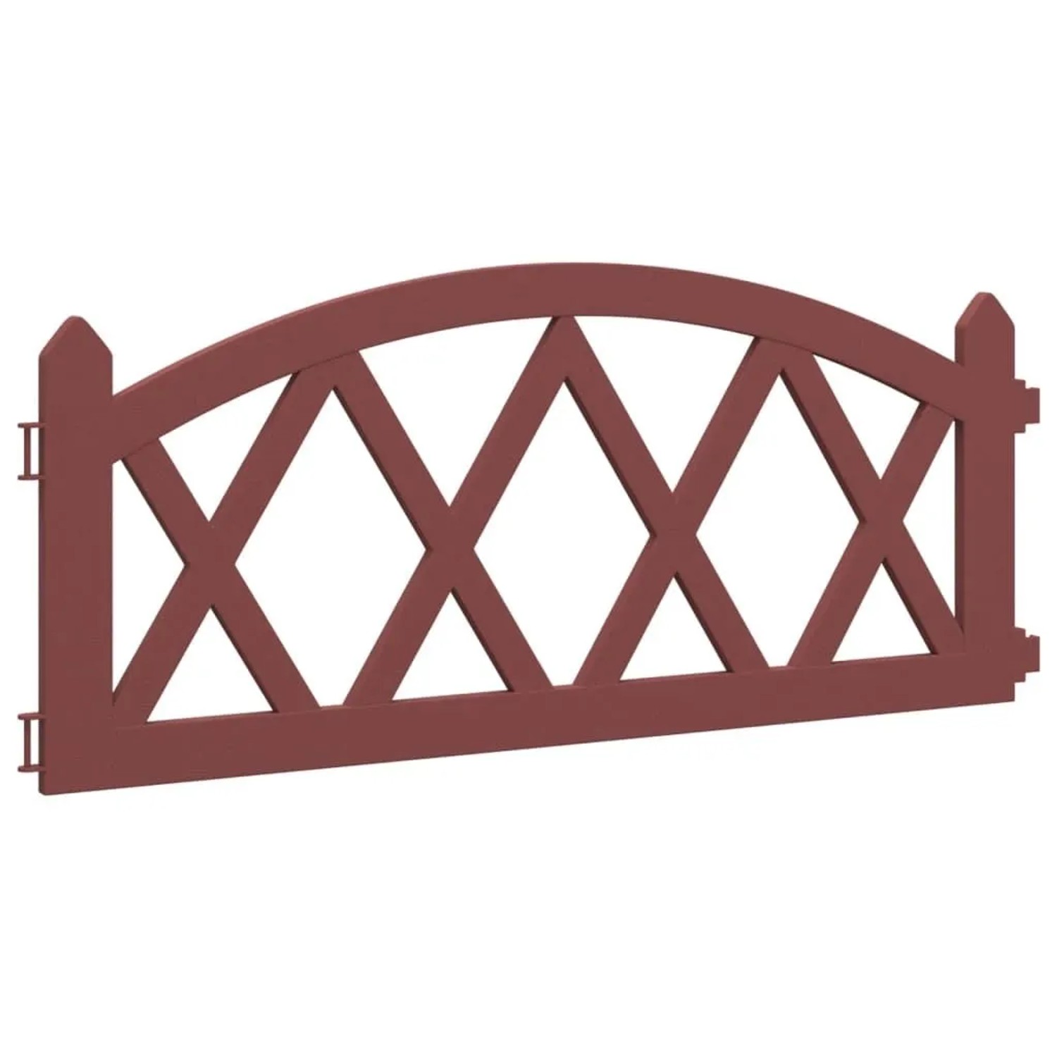 vidaXL Rasenkanten 17 Stk Rot 10 m PP 318296